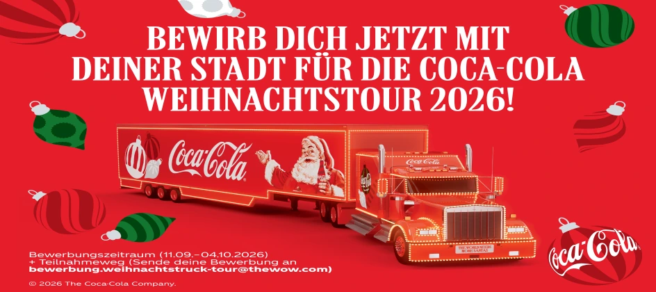 Coca-Cola startet Bewerbungsphase für Weihnachtstour