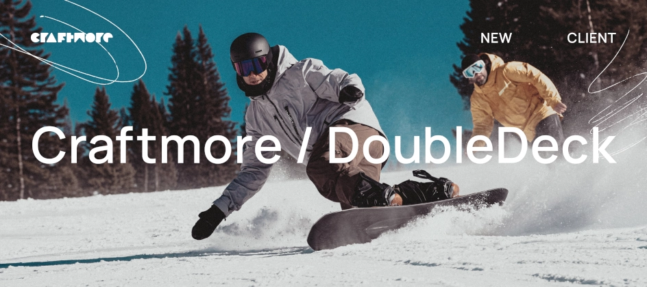 Craftmore entwickelt Markenidentität für Doubledeck Snowboards
