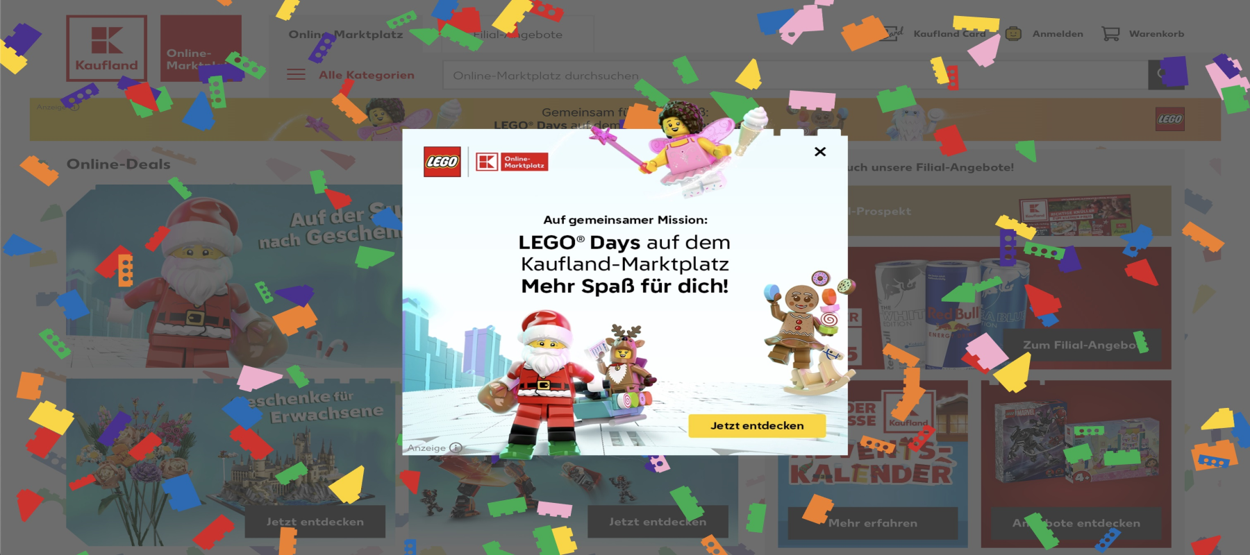 Kaufland-Marktplatz verwandelt sich in LEGO® Welt